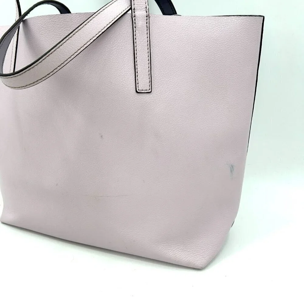 KATE SPADE Light Purple Lavender 100% Leather All Day Tote Bag Purse
